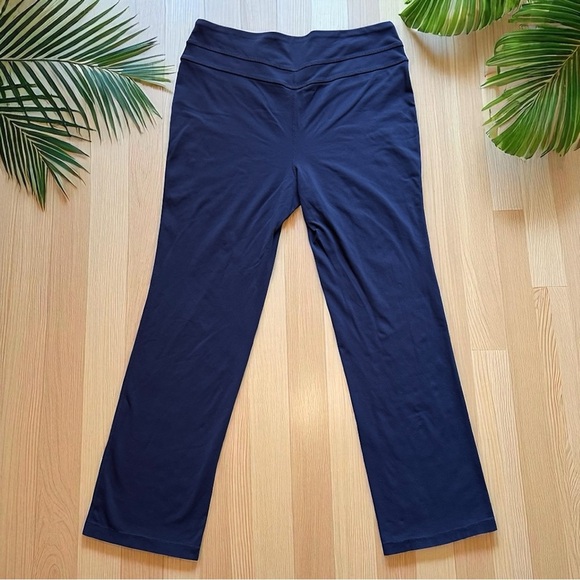 Boston Proper Navy Blue Stretchy Wide Leg Pants - Size M - Picture 2 of 10